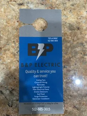 B And P Electric Logo