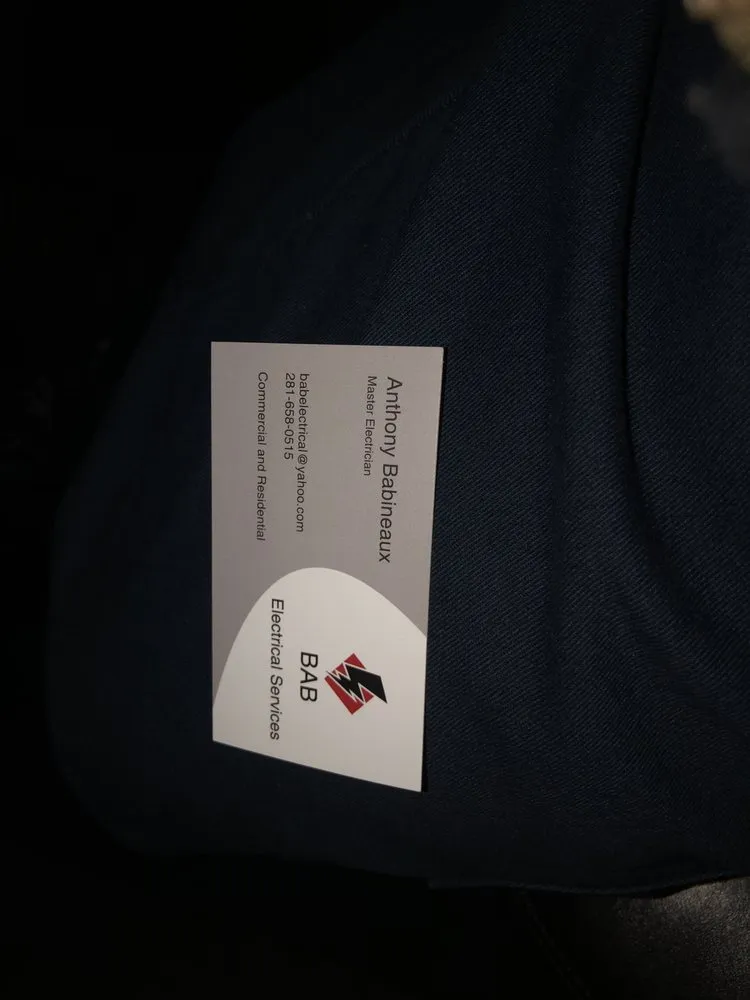 Slide of BAB Electrical Services