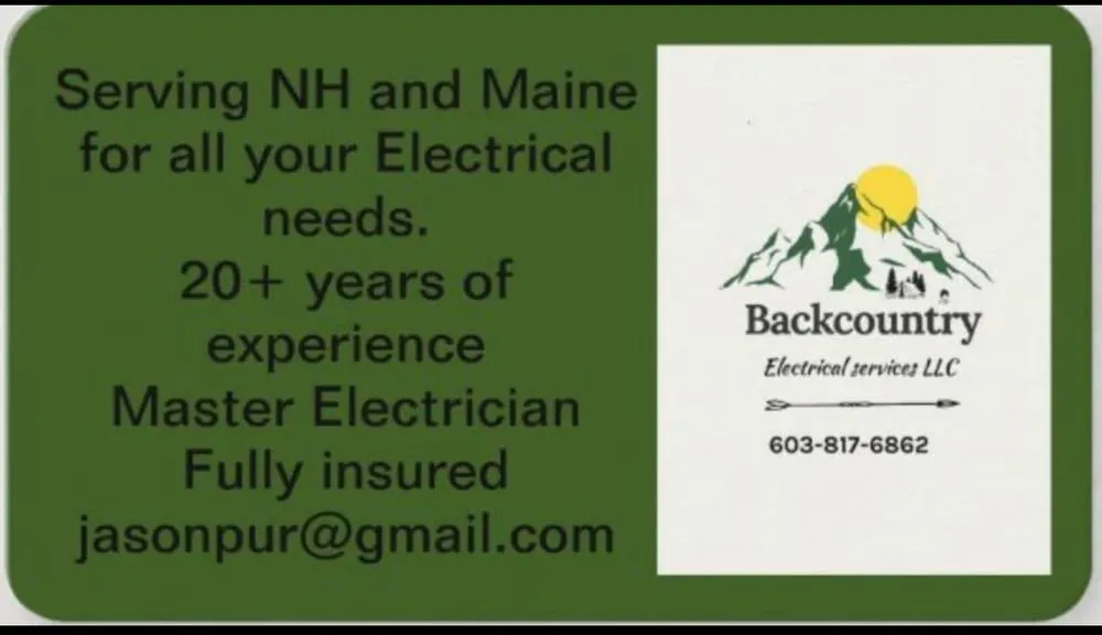 Slide of Backcountry Electrical Services