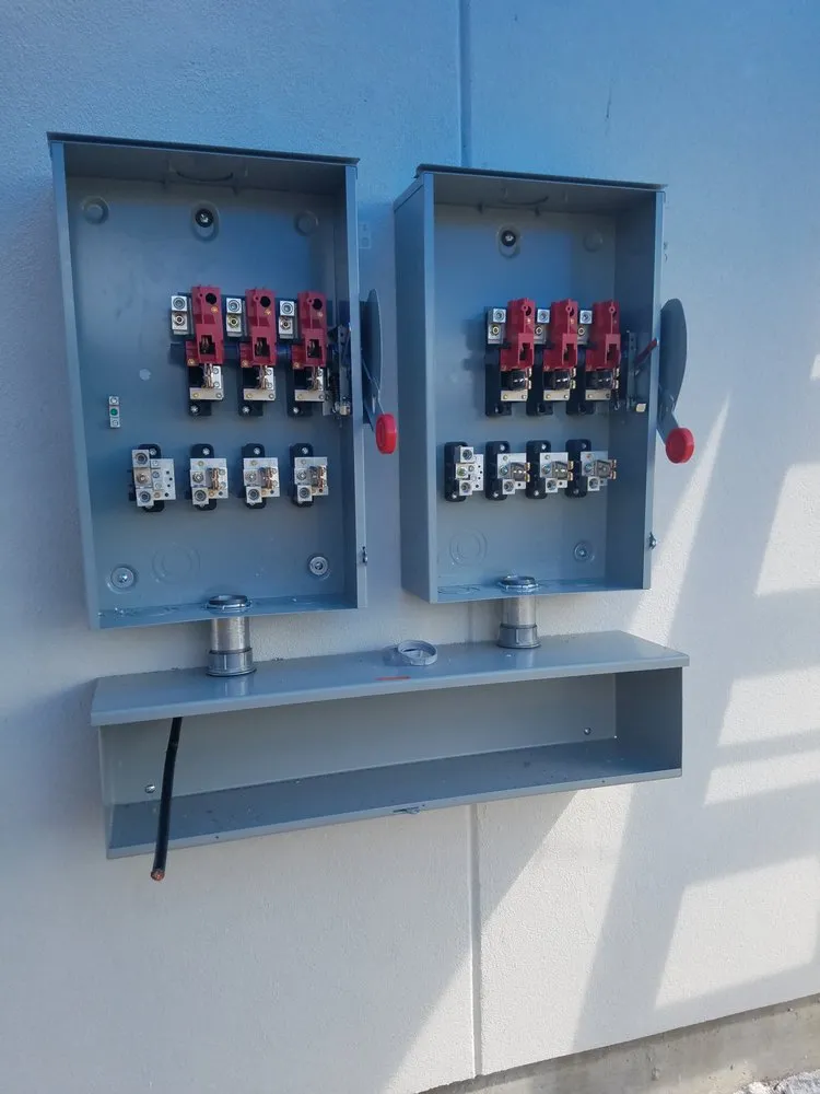 Emergency lighting installation in ,  by Barnett Electric