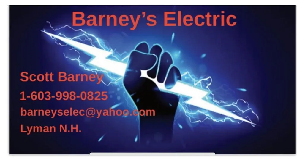 Affordable electrical repair experts serving Lyman, NH - Barneys Electric