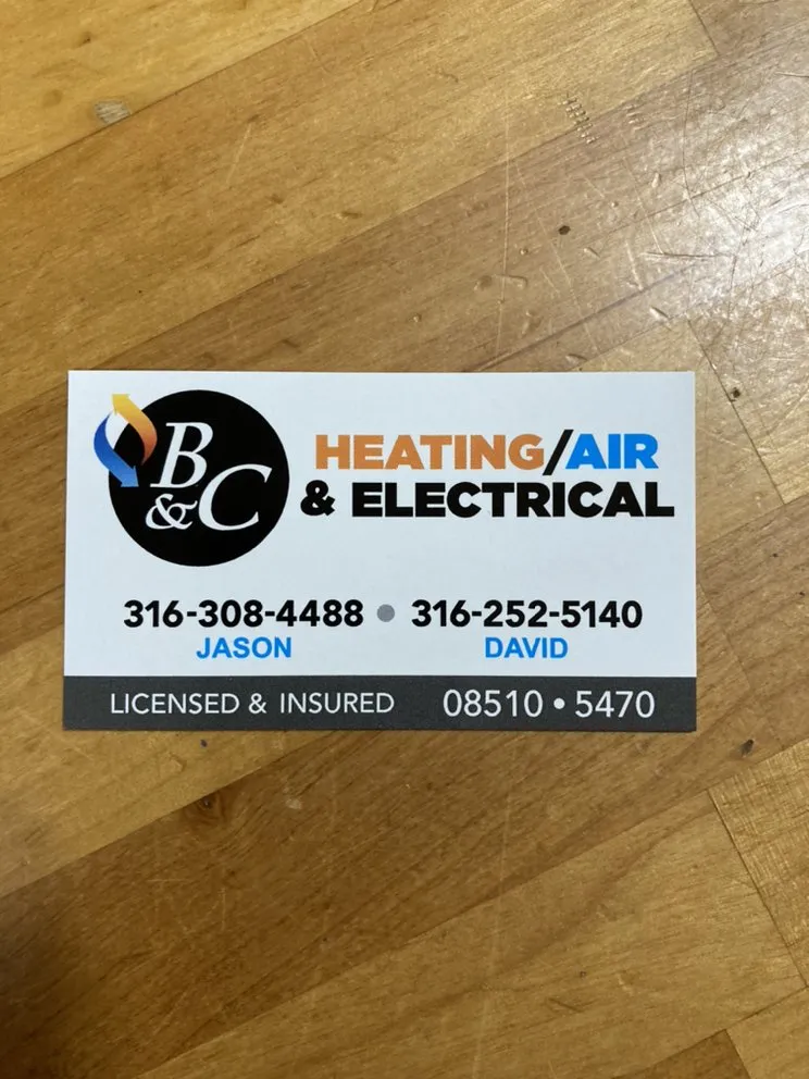 Slide of B&C Heating Air And Electrical