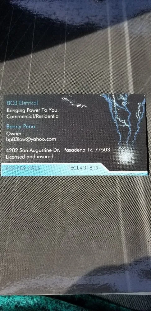 Slide of BCB Electrical