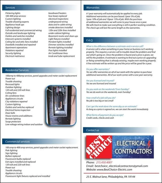 Slide of Best Choice Electrical Contractors