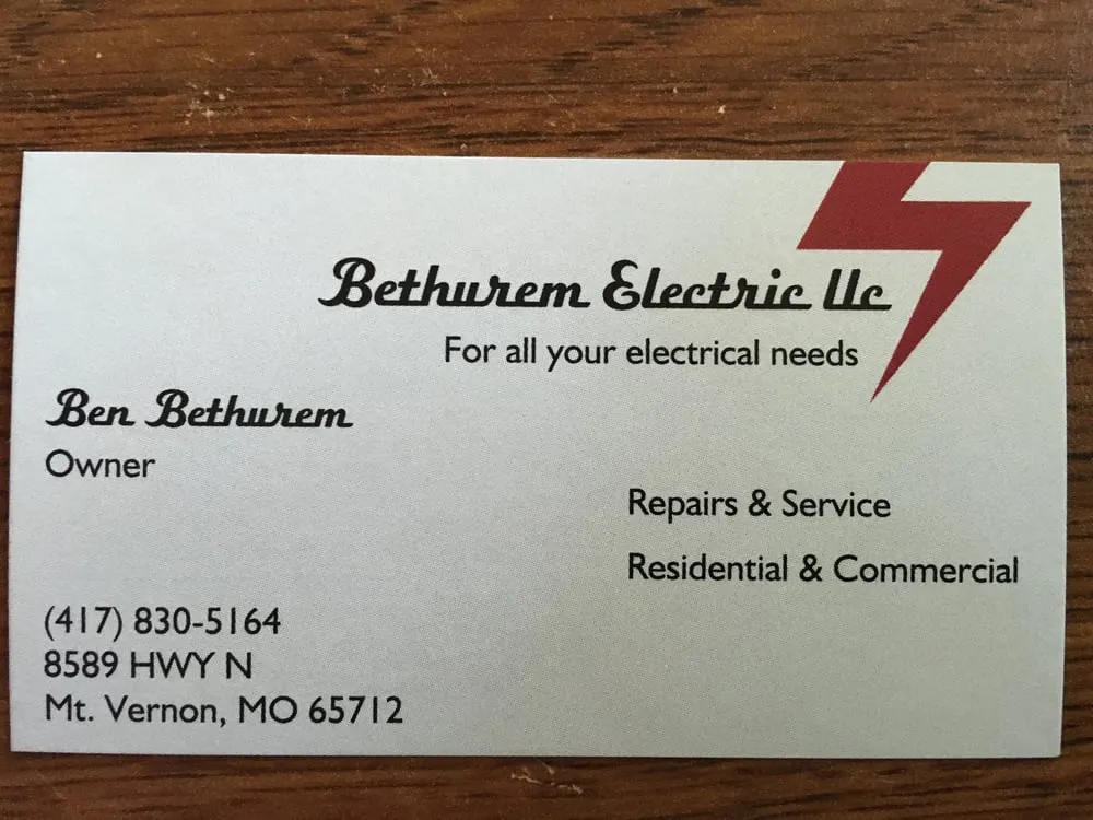 Slide of Bethurem Electric