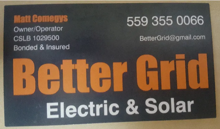Slide of Better Grid Electric & Solar