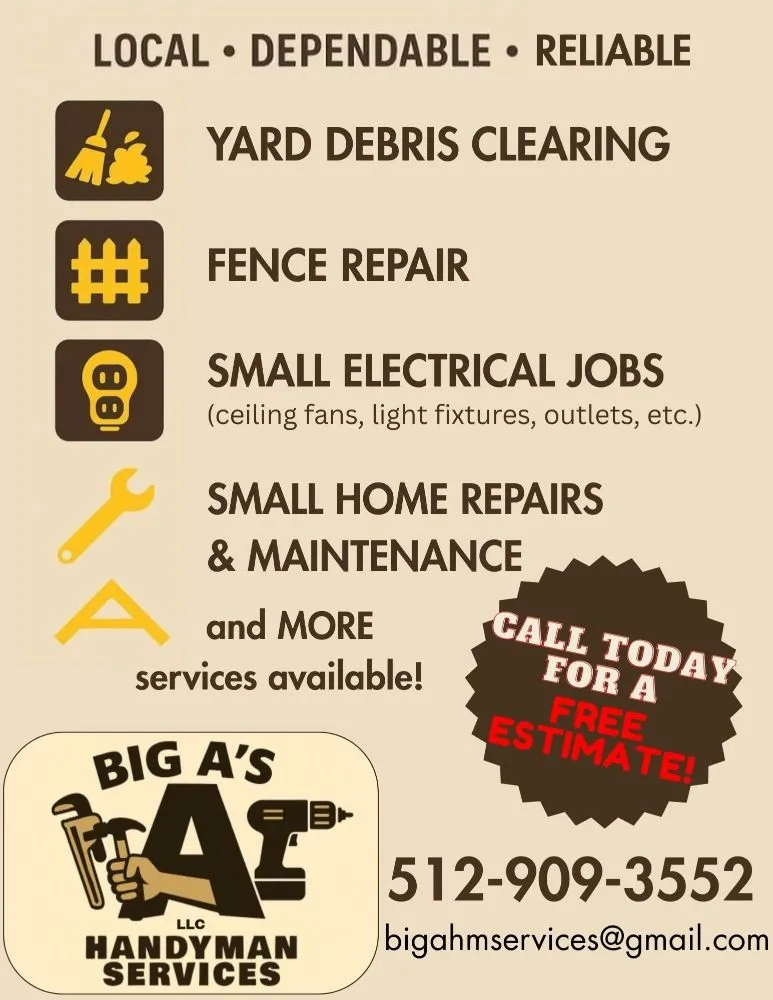 Slide of Big A's Handyman Services