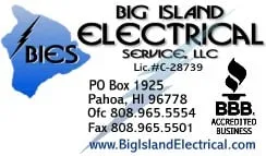 Slide of Big Island Electrical Service