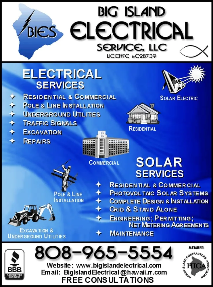 Slide of Big Island Electrical Service