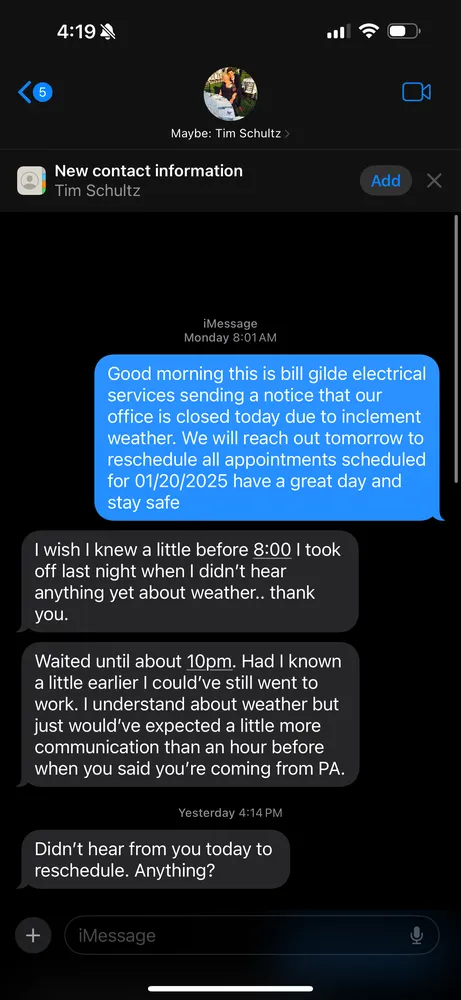 Professional electrical repair in Linthicum Heights, MD by Bill Gilde Electrical Services