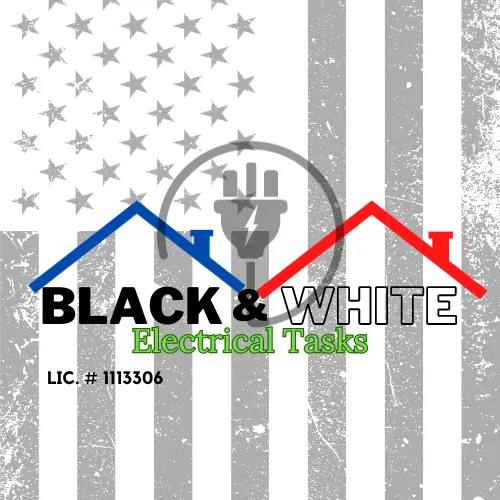 Slide of Black & White Electrical Tasks