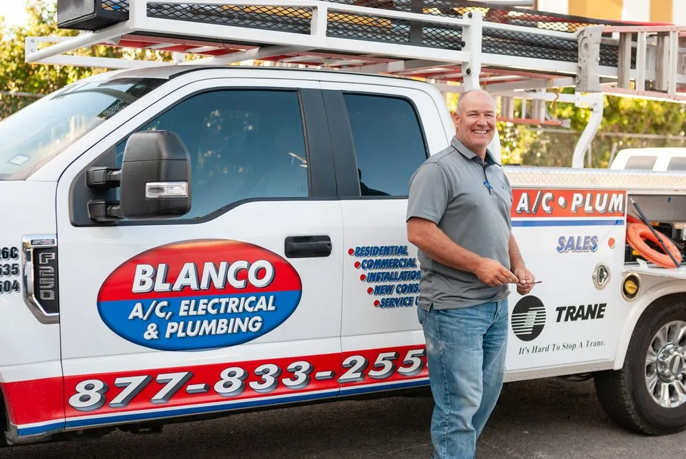 Slide of Blanco AC, Electrical, & Plumbing