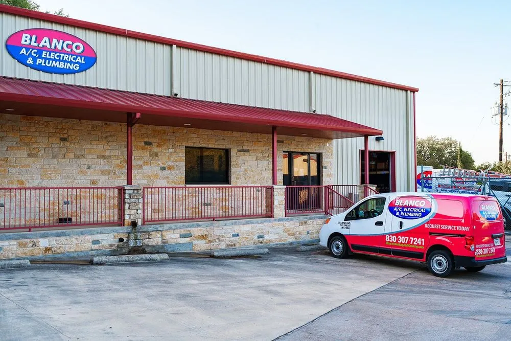 Slide of Blanco AC, Electrical, & Plumbing