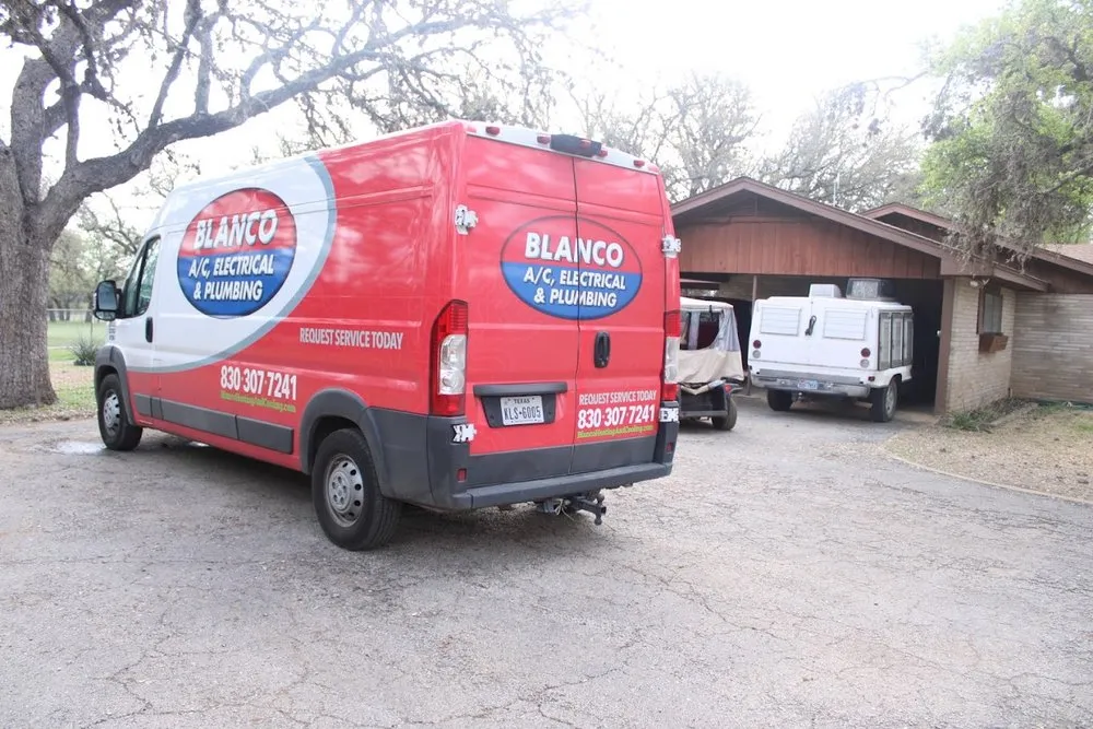 Slide of Blanco AC, Electrical, & Plumbing
