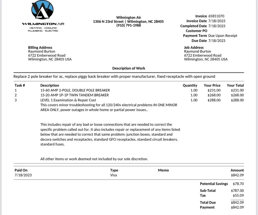 Certified circuit breaker repair in ,  by Blaze Heating, Cooling, Electrical & Plumbing - Cape Fear