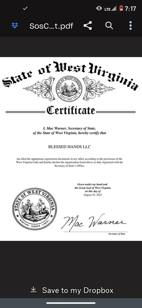 Slide of Blessed Hands