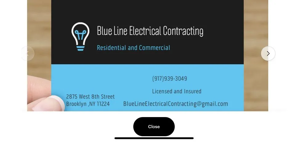 Slide of Blue Line Electrical Contracting