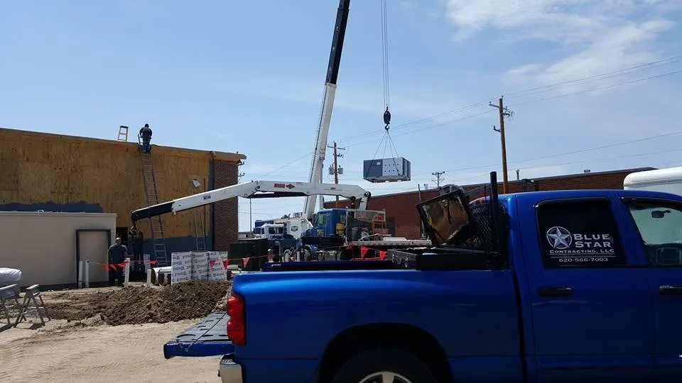 Expert electrician providing emergency electrical service in Ellinwood, KS - Blue Star Contracting
