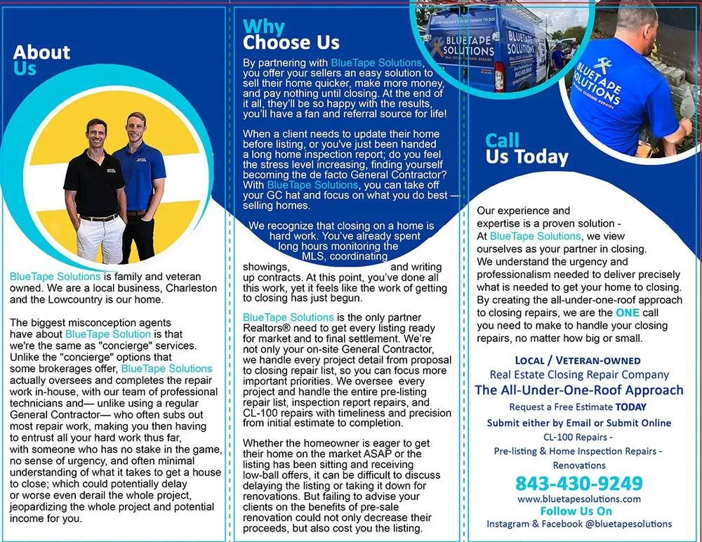 Slide of BlueTape Solutions