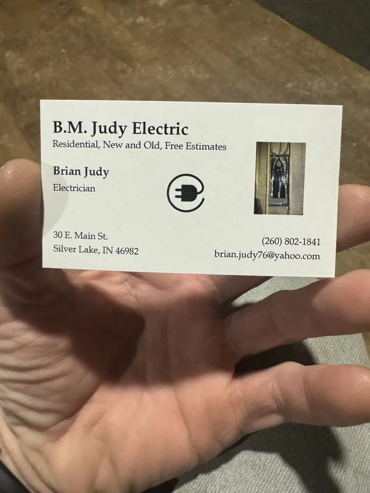 Licensed electrician providing wiring installation in Silver Lake, IN - BM Judy Electric