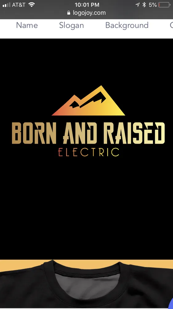 Slide of Born and Raised Electric