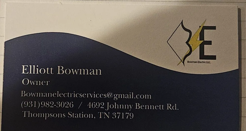 Slide of Bowman Electric