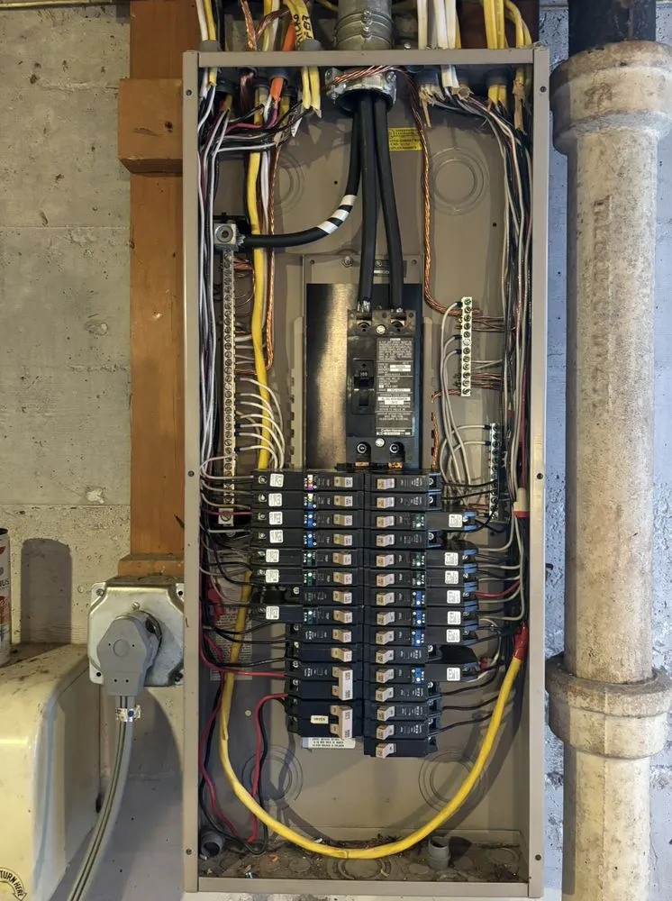 Certified electrician providing panel upgrade in ,