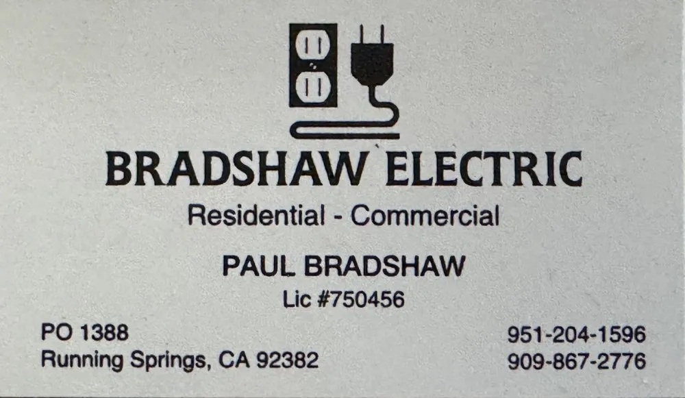 Slide of Bradshaw Electric
