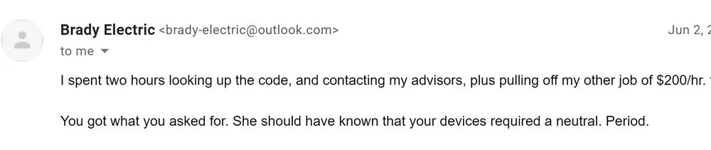 Slide of Brady Electric