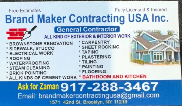 Brand Maker Contracting Logo