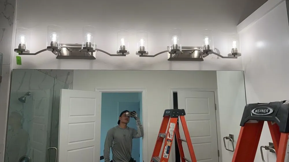 Slide of Brandon’s electrical remodeling