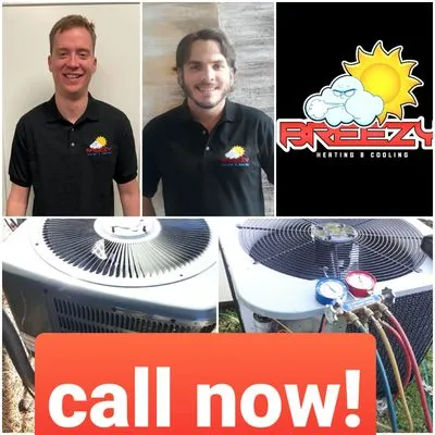Breezy Heating And Cooling Logo