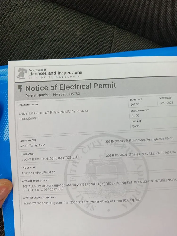 Slide of Bright Electrical Construction