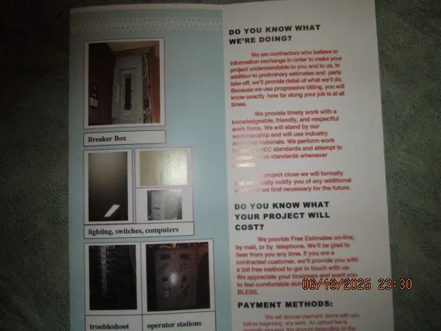 Slide of Bright Light Electrical Services