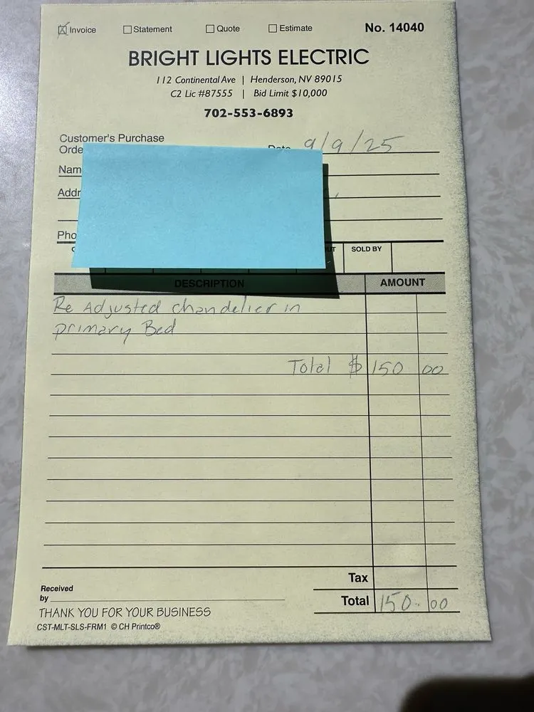 Slide of Bright Lights Electric