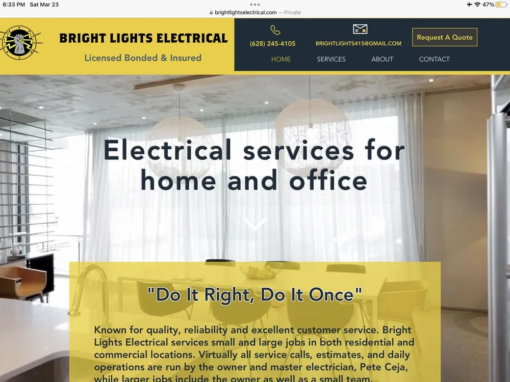 Slide of Bright Lights Electrical