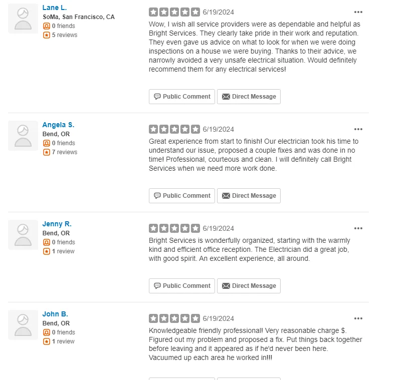 Slide of Bright Services