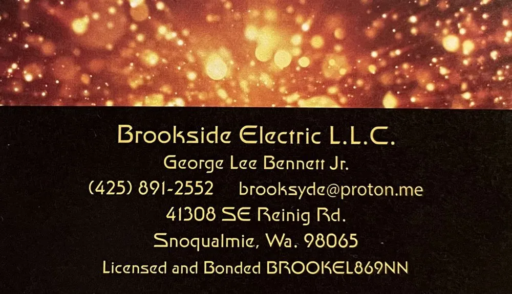 Slide of Brookside Electric