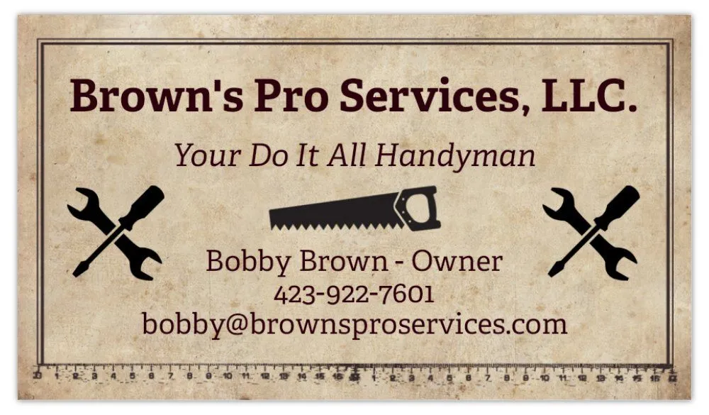 Slide of Browns Pro Services