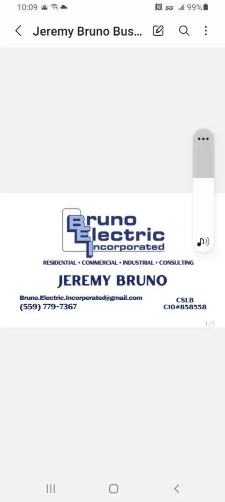 Slide of Bruno Electric Incorporated