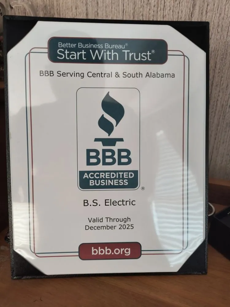 Slide of BS Electric Service