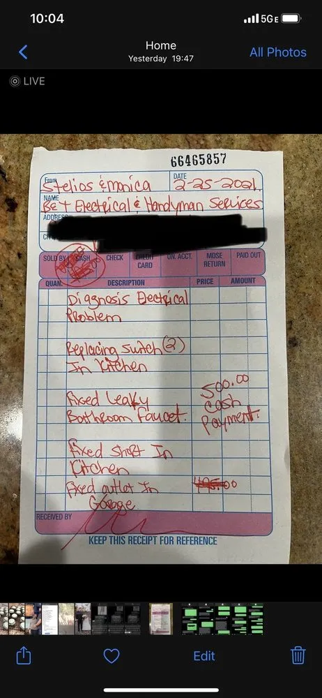 Professional emergency electrical service in ,  by B&T Electrical and Handyman Services