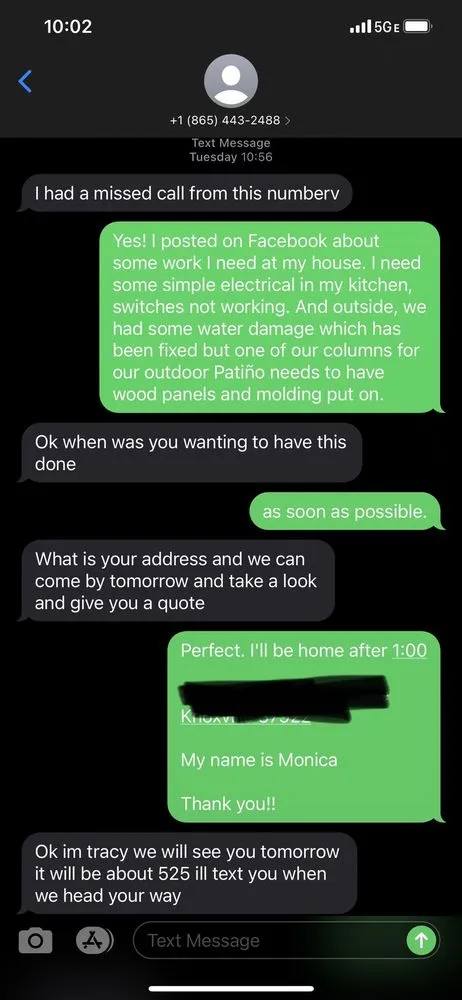 Slide of B&T Electrical and Handyman Services