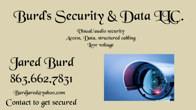 Slide of Burds Security & Data