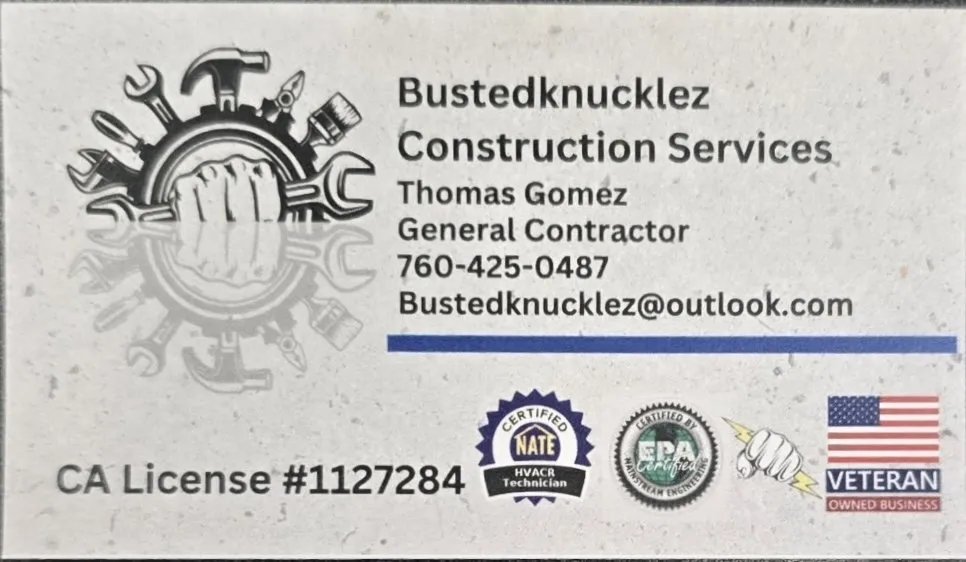 Slide of Bustedknucklez Construction Services