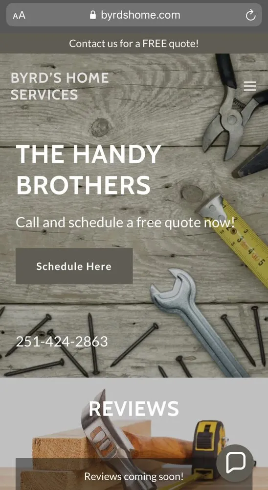 Slide of Byrd’s Home Services