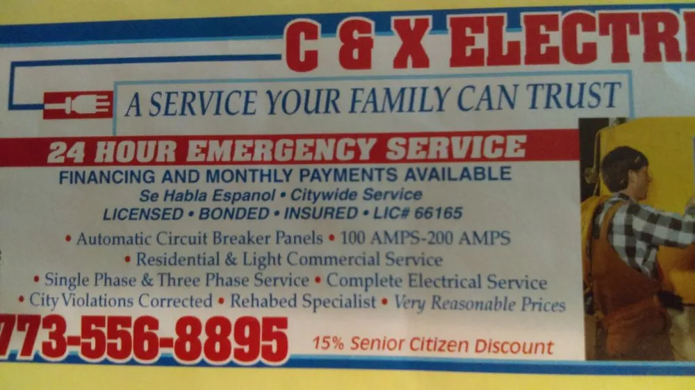 Slide of C & X Electric