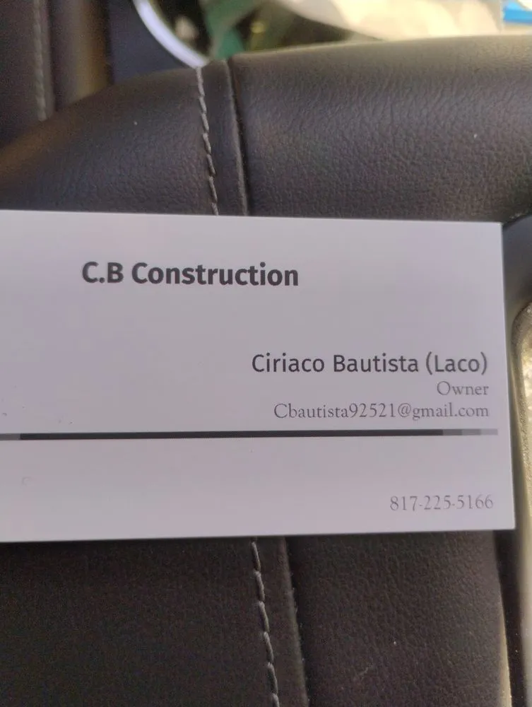 Slide of C B Construction