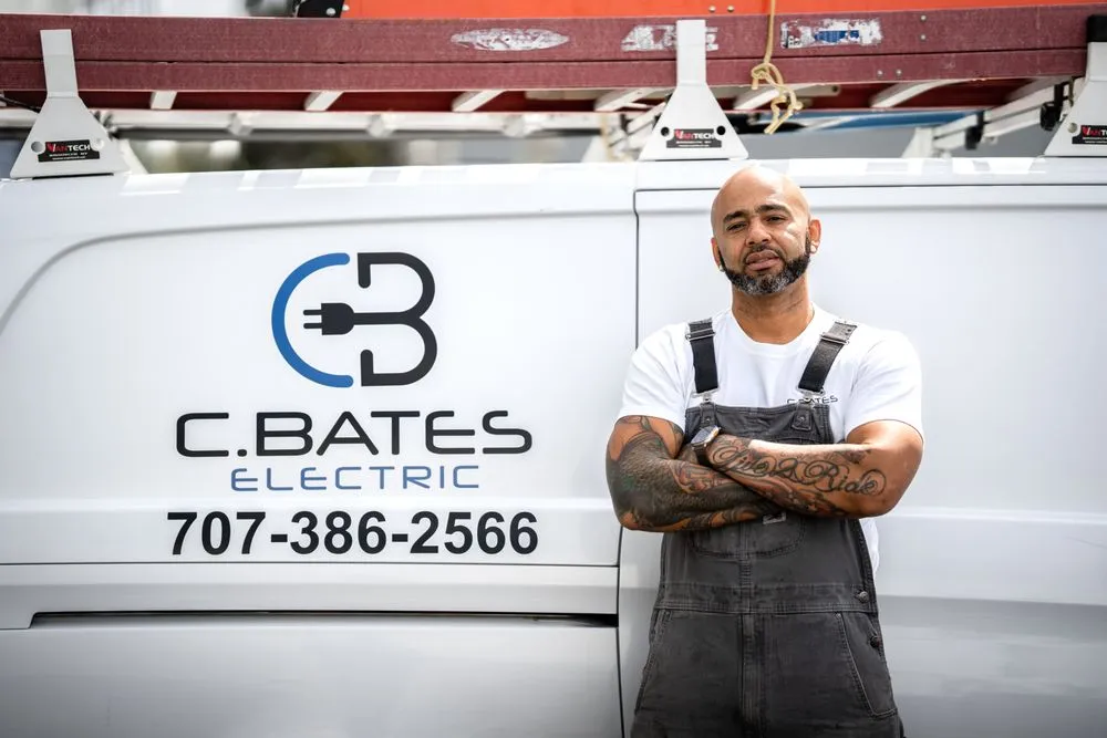 Slide of C. Bates Electric