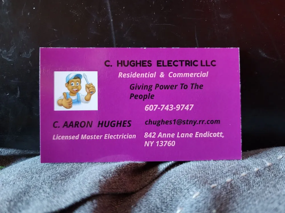 Slide of C Hughes Electric